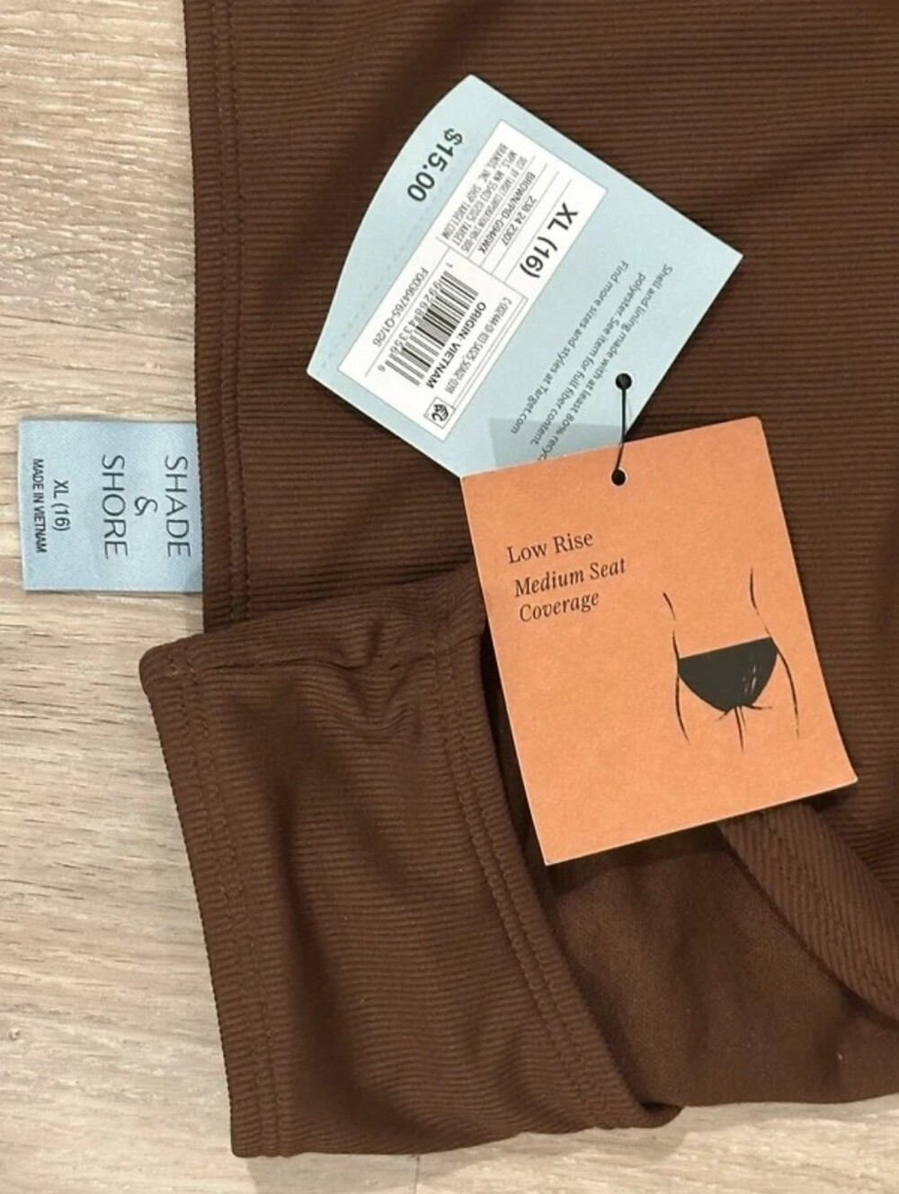 Shade & Shore Chocolate Brown Triangle Halter Bikini - Picture 6 of 6
